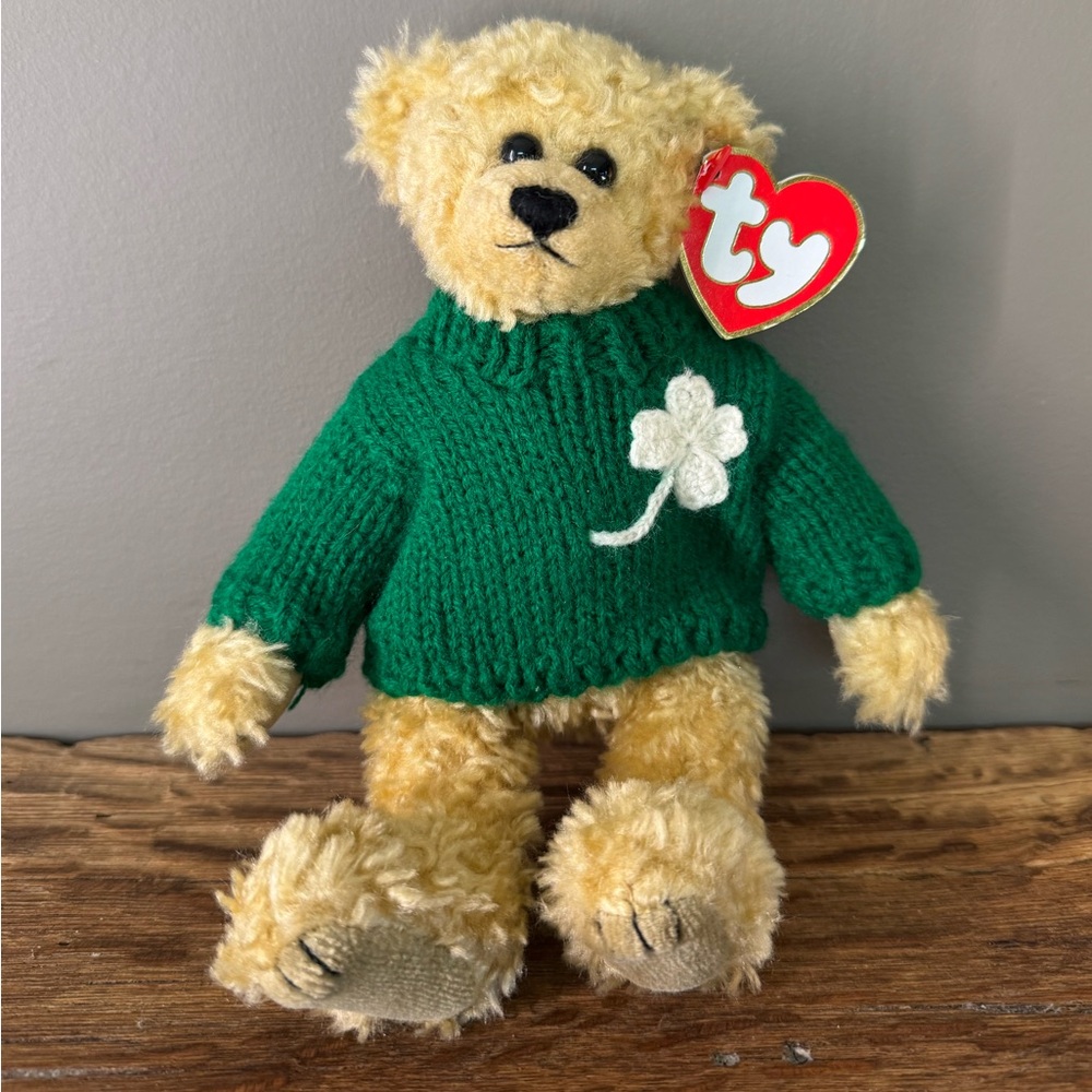 Ty Attic Treasures St Patrick's "Blarney" the Irish Bear NWT Shamrock Sweet 1993